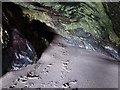 SW7660 : Interior of a cave on Holywell Beach, Cornwall by Derek Voller