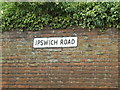 TM0954 : Ipswich Road sign by Geographer