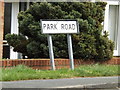 TM0855 : Park Road sign by Geographer