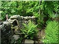 Ive House Lane and a footpath stile, Warley