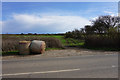 Bales by the side of the road