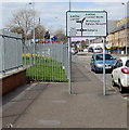 Directions sign facing Gabalfa Road, Llandaff North, Cardiff