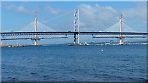 NT1279 : Forth Road Bridge and Queensferry Crossing by Mat Fascione