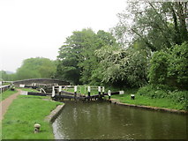 SP9609 : Look back towards Dudswell Lock by Peter S