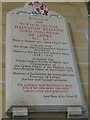 All Saints, Danehill: memorial (ix)