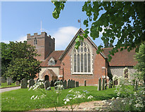 SU6458 : St James' Church, Bramley by Des Blenkinsopp