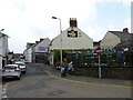 The Mansel Arms from Carmarthen Indoor Market Entrance