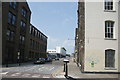 View up Smeed Road from Dace Road