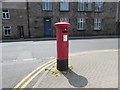 King George V pillarbox and shadow, St Clare Street, Penzance