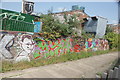 View of street art on the River Lea towpath #4