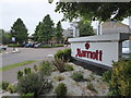 The entrance to the Marriott Hotel at Broxbourne