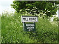 Mill Road sign