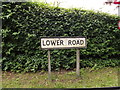 Lower Road sign