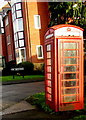 Red phonebox near The Orchards, Colwall