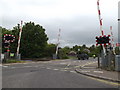 TL9963 : Station Road Level Crossing, Elmswell by Geographer