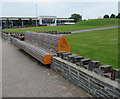 Distinctive bench in Nailsea