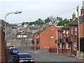 View west along Grove Terrace towards Armagh Gaol