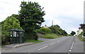 SS0698 : B4585 bus stop and shelter, Manorbier by Jaggery