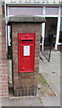 King George V postbox outside Liberte Hair Care, Newport