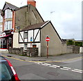 Black and white house on a Porthcawl corner