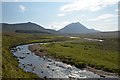 ND0330 : Morven and the River Berriedale, Caithness by Andrew Tryon