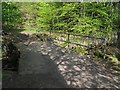 Clapper bridge at Brookfoot: end view