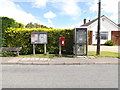 Seat, Fiske Plightle Postbox, Telephone Box & Notice Board