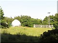 View east towards the weather station and telescope dome at Armagh Observatory