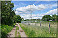 SU9261 : Pirbright Range fence line by Alan Hunt