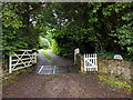 Gate and drive for Coign Cottage