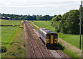 NY3249 : Train approaching site of Curthwaite station - June 2016 (2) by The Carlisle Kid