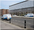 Knightstone vans on the Esplanade, Burnham-on-Sea