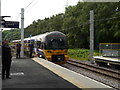 SE2436 : The first Leeds-bound train leaves Kirkstall Forge Station by Rich Tea