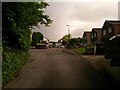 Northbourne: looking up Heads Lane to Heads Farm Close