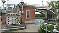 Southern end of Richmond Lock bridge over the Thames