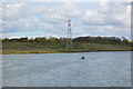 Pylon by lake, Box End Park