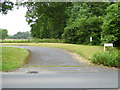 The drive to Summer Lodge and the field beyond