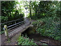 Footbridge and path junction