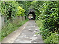 Access road under railway