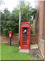 Telephone and post boxes 