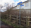 National Cycle Network route 4 signpost, Johnston