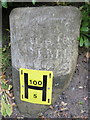 Old milestone on Old Aston Hill - west face