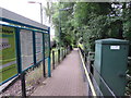 Western exit from Ty Glas railway station, Cardiff