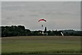 TL0897 : Drop zone and windsock at Sibson Aerodrome by Chris
