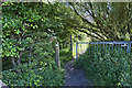 A traffic control on the Sefton Coastal Footpath