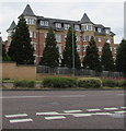 East side of Norwich Avenue West flats,  Bournemouth