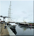 NS2975 : Super yachts at James Watt Dock Marina by Thomas Nugent
