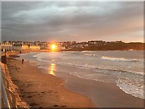 C8540 : Gloomy sunset at the West Strand, Portrush by Dean Molyneaux