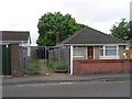 Kinson: footpath E11 from Anchor Road to a green space