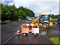 Footpath Closed notice, Irishtown Road